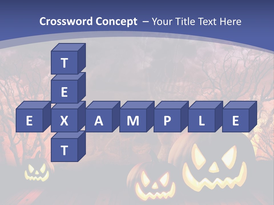 Faces Orange Fall PowerPoint Template