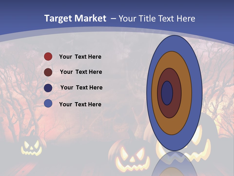 Faces Orange Fall PowerPoint Template