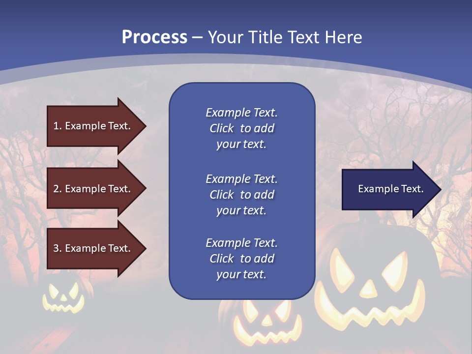 Faces Orange Fall PowerPoint Template