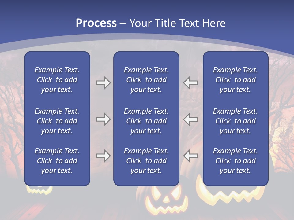 Faces Orange Fall PowerPoint Template