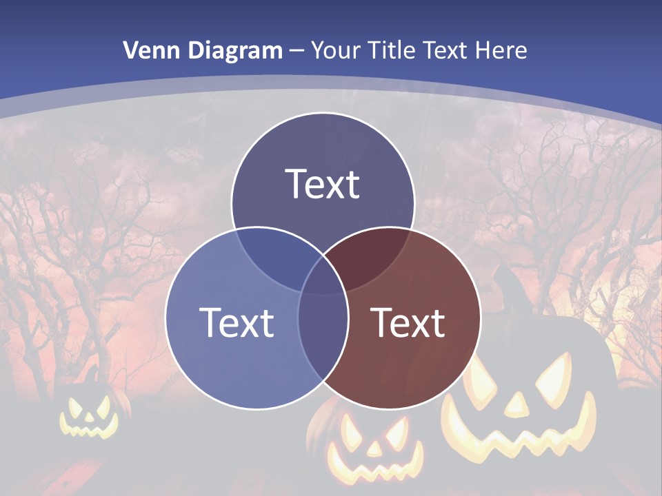 Faces Orange Fall PowerPoint Template