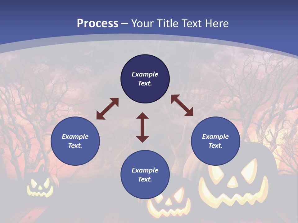 Faces Orange Fall PowerPoint Template