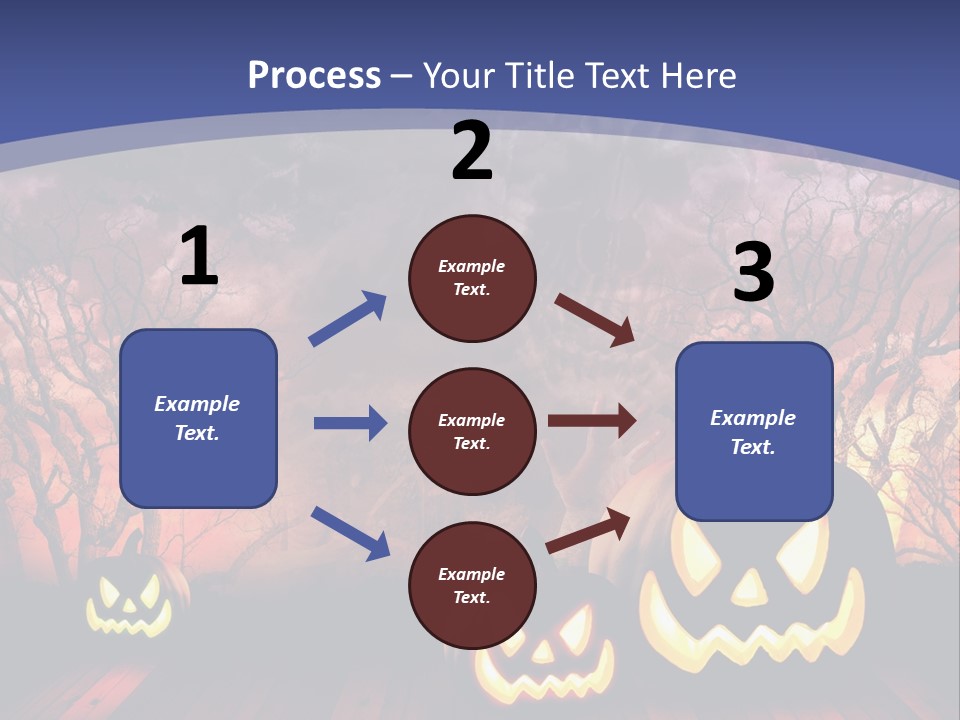 Faces Orange Fall PowerPoint Template