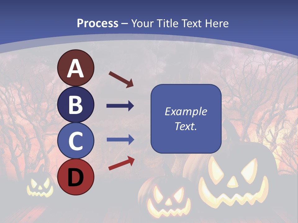 Faces Orange Fall PowerPoint Template