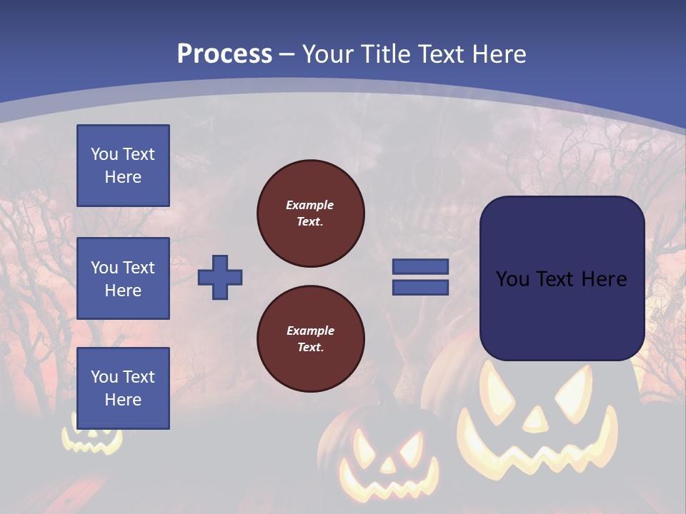 Faces Orange Fall PowerPoint Template