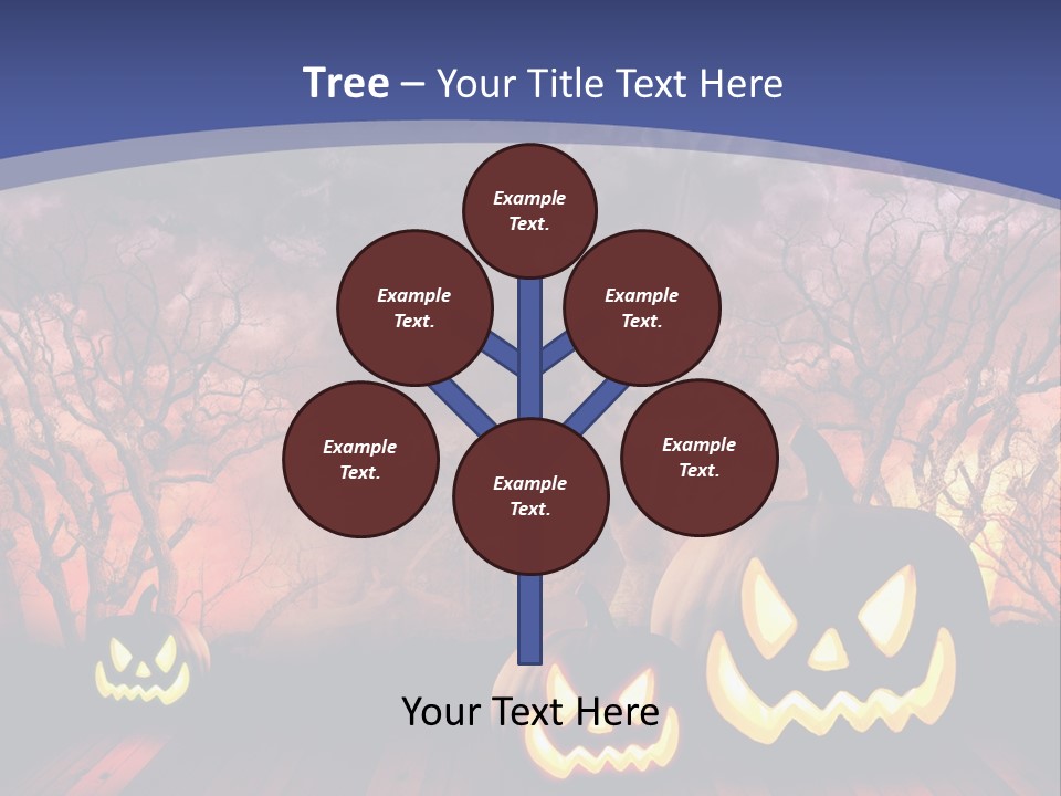 Faces Orange Fall PowerPoint Template