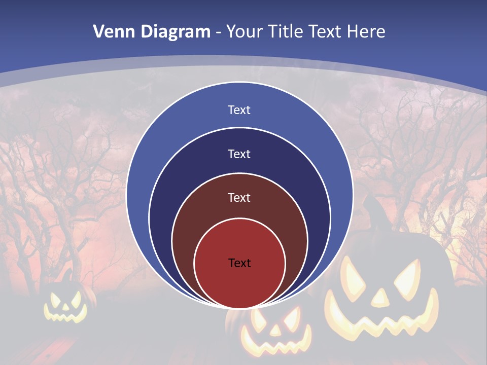 Faces Orange Fall PowerPoint Template