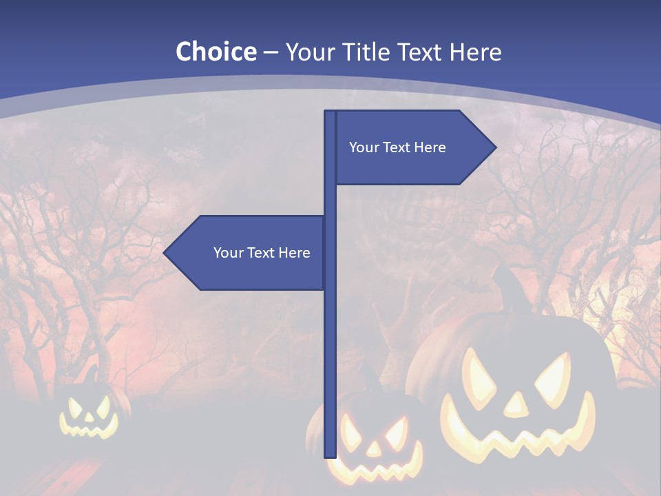 Faces Orange Fall PowerPoint Template