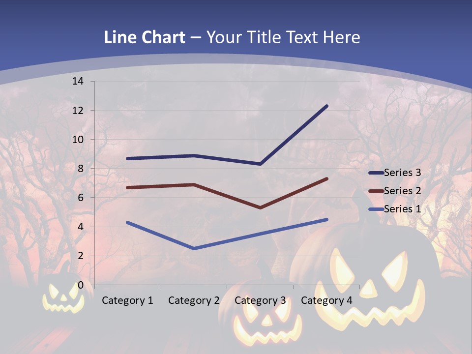 Faces Orange Fall PowerPoint Template