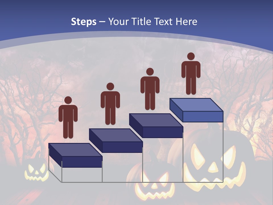 Faces Orange Fall PowerPoint Template