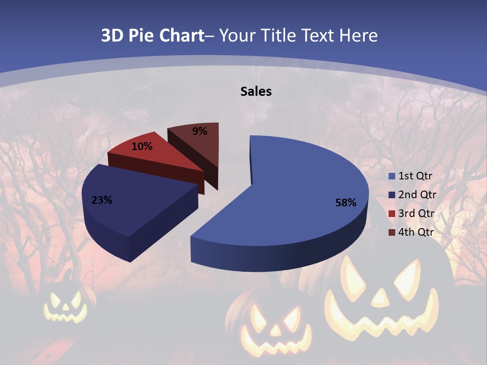 Faces Orange Fall PowerPoint Template