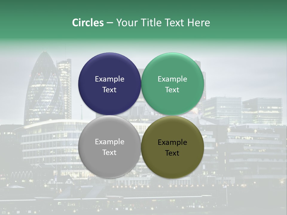 Roof Built Structure Panoramic PowerPoint Template