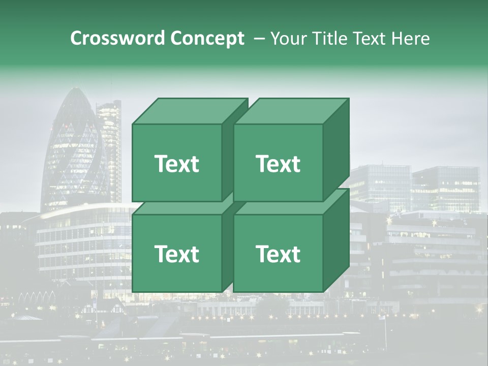 Roof Built Structure Panoramic PowerPoint Template