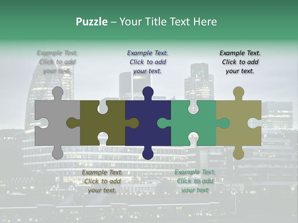 Roof Built Structure Panoramic PowerPoint Template