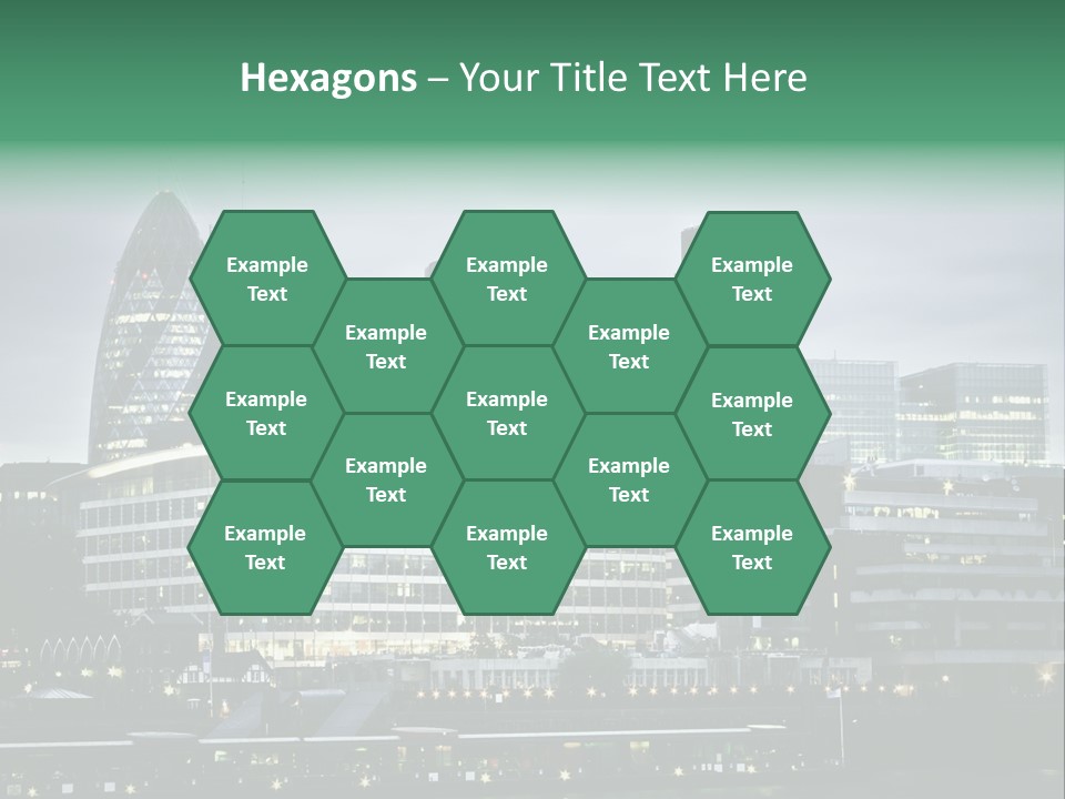 Roof Built Structure Panoramic PowerPoint Template