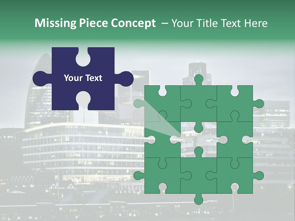 Roof Built Structure Panoramic PowerPoint Template