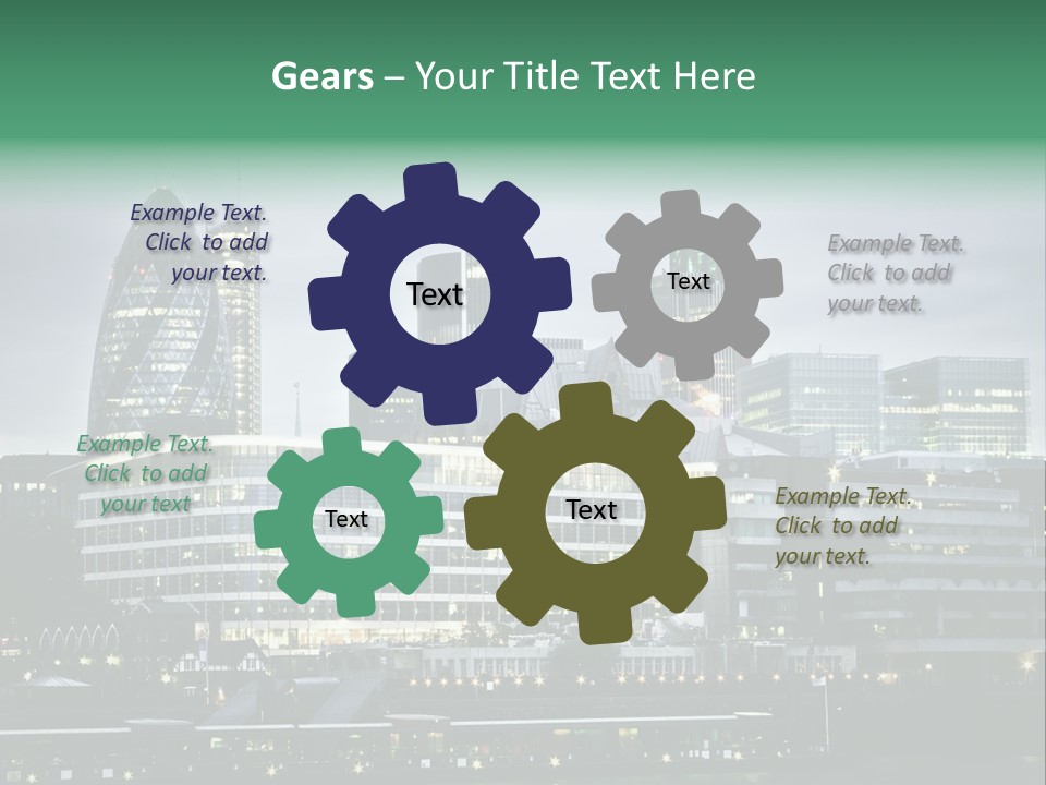 Roof Built Structure Panoramic PowerPoint Template