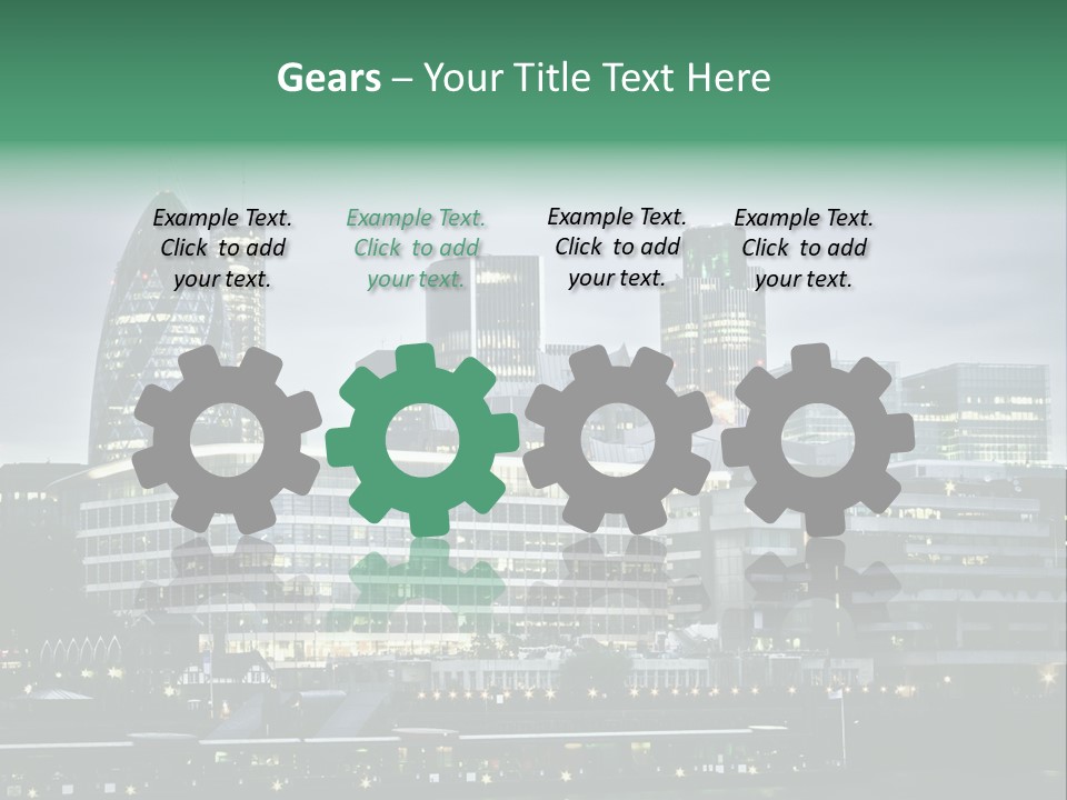 Roof Built Structure Panoramic PowerPoint Template