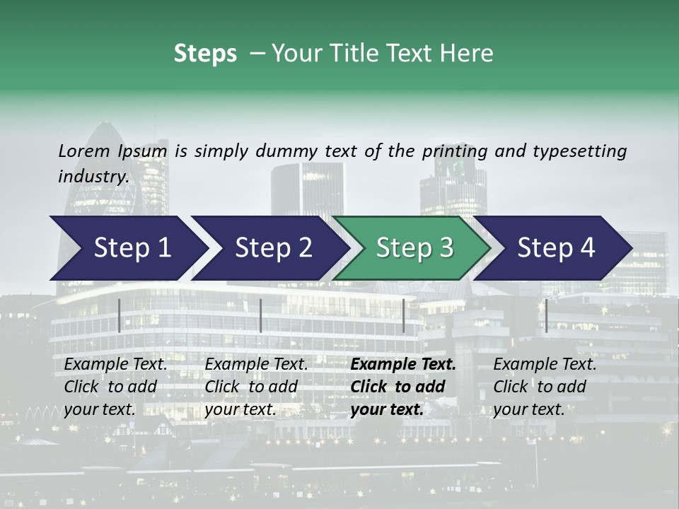 Roof Built Structure Panoramic PowerPoint Template