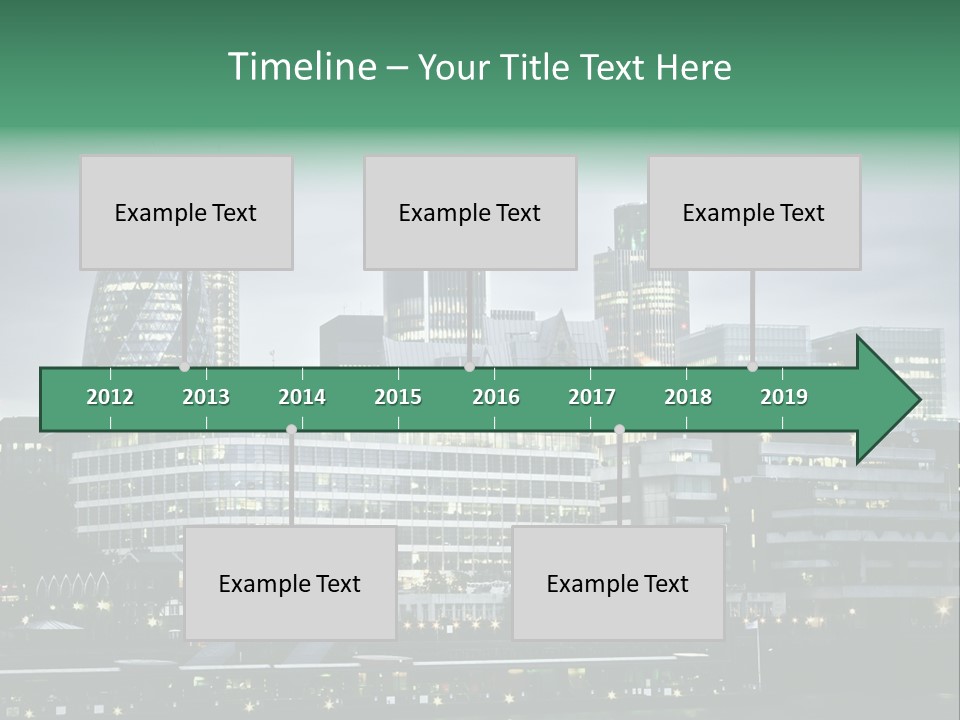 Roof Built Structure Panoramic PowerPoint Template
