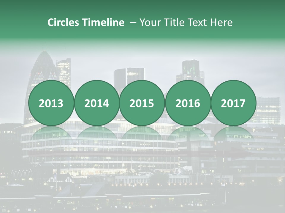 Roof Built Structure Panoramic PowerPoint Template