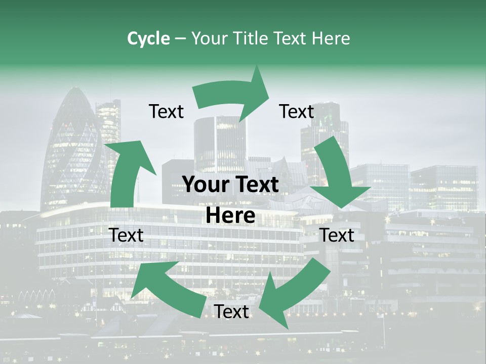 Roof Built Structure Panoramic PowerPoint Template