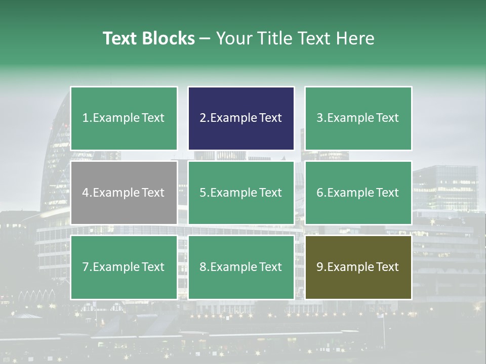 Roof Built Structure Panoramic PowerPoint Template