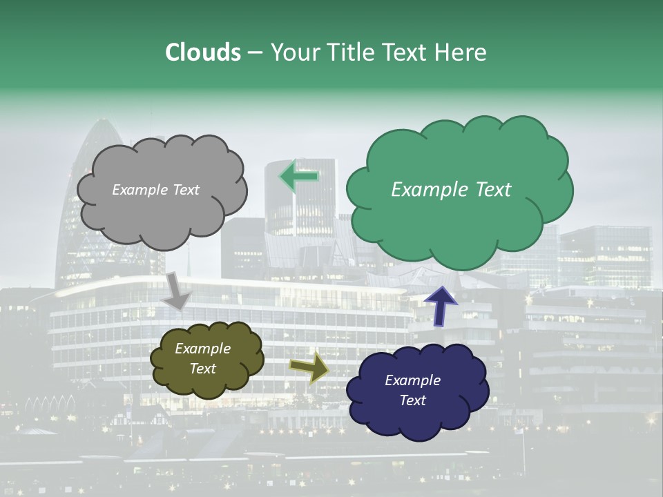 Roof Built Structure Panoramic PowerPoint Template