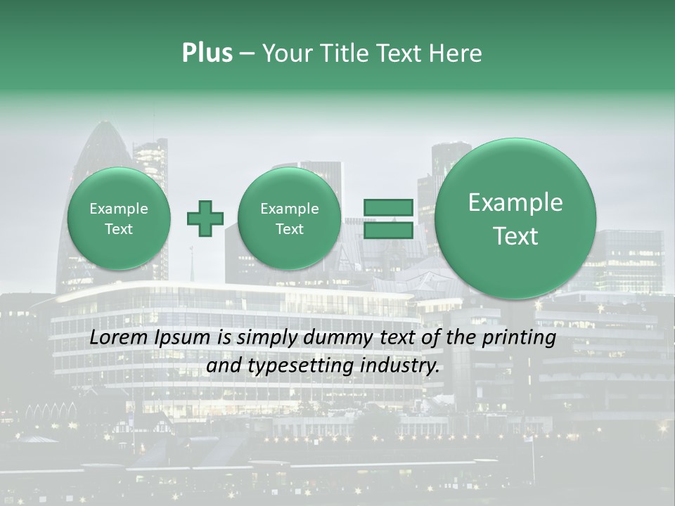 Roof Built Structure Panoramic PowerPoint Template