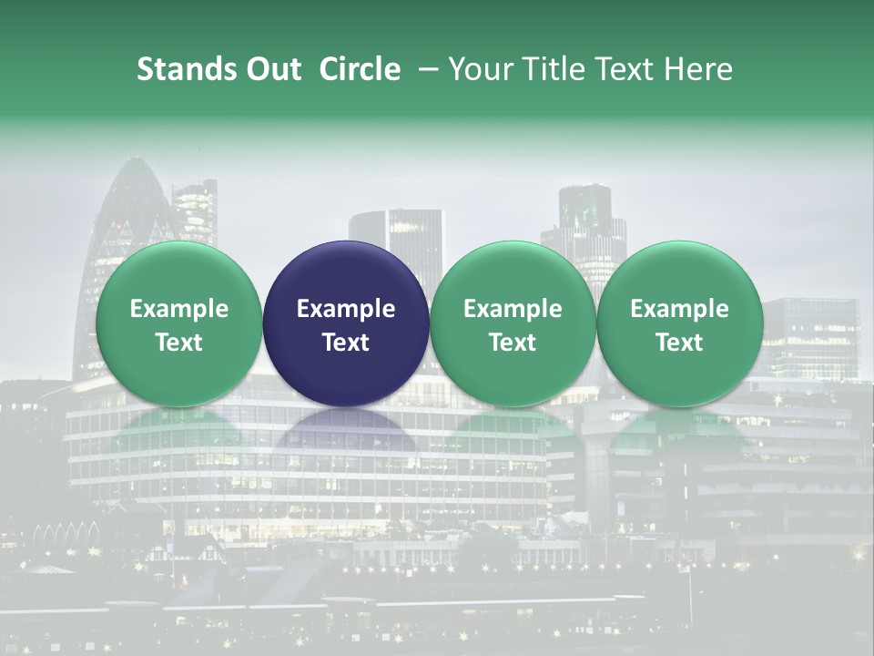 Roof Built Structure Panoramic PowerPoint Template