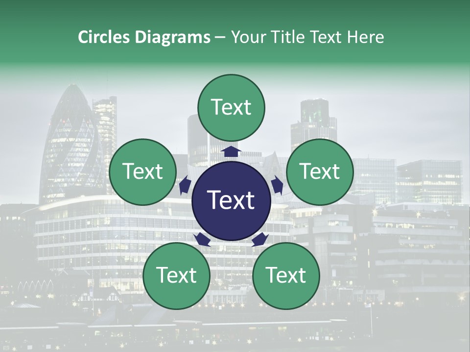 Roof Built Structure Panoramic PowerPoint Template