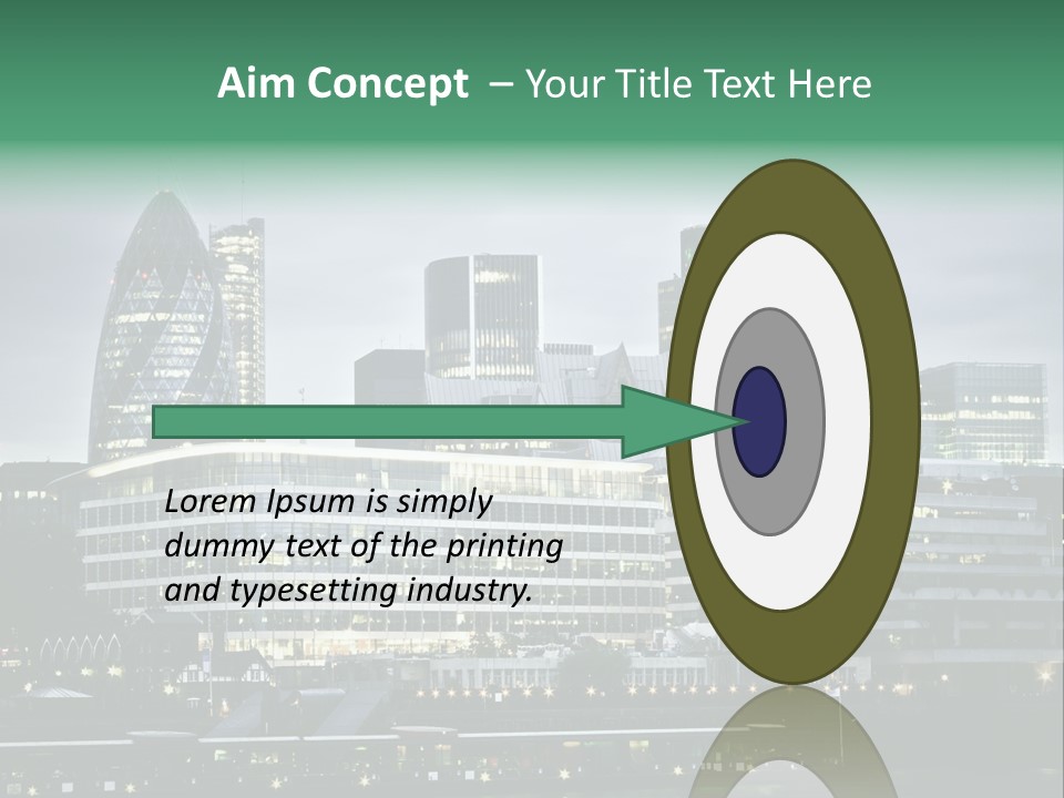 Roof Built Structure Panoramic PowerPoint Template