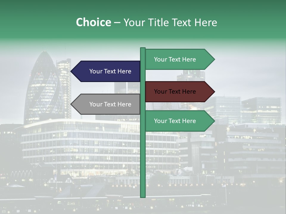 Roof Built Structure Panoramic PowerPoint Template