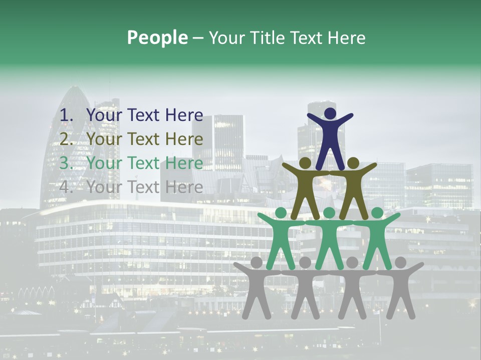 Roof Built Structure Panoramic PowerPoint Template