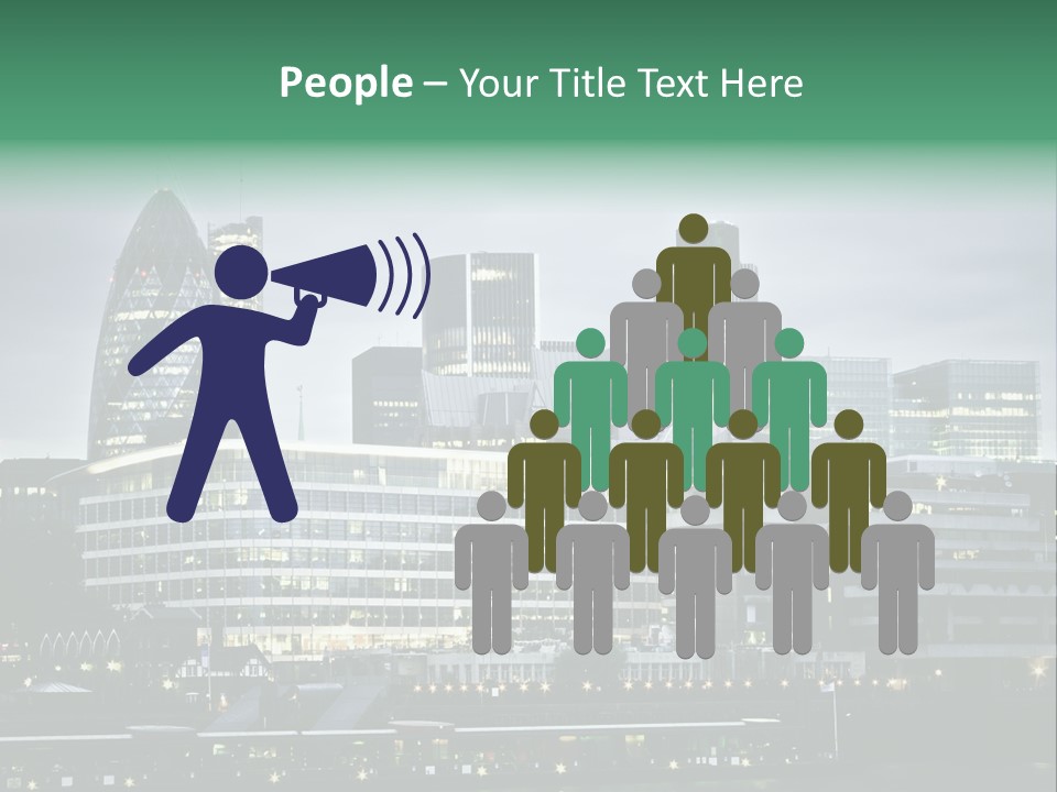 Roof Built Structure Panoramic PowerPoint Template