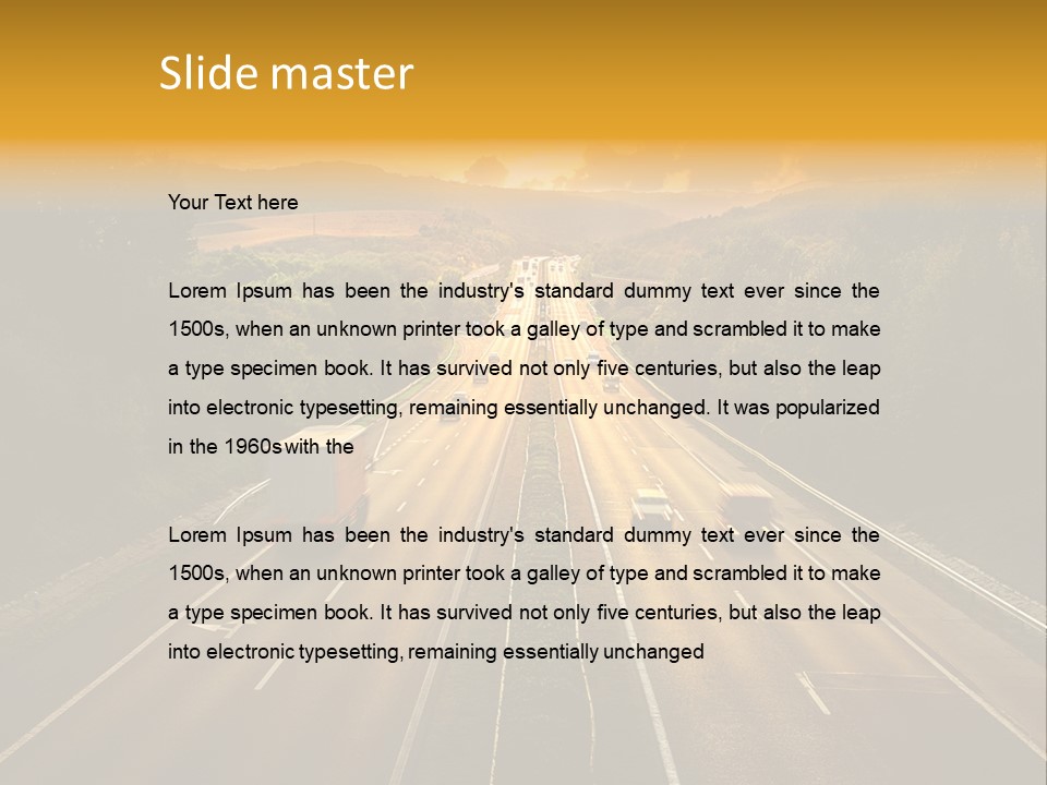 Sunbeam Light Street PowerPoint Template