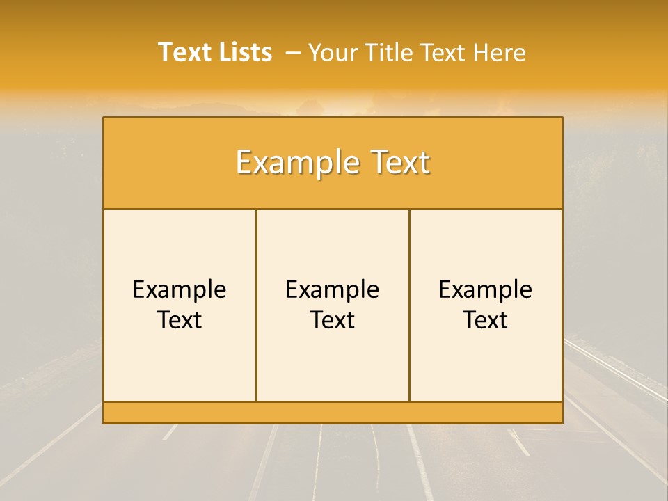 Sunbeam Light Street PowerPoint Template