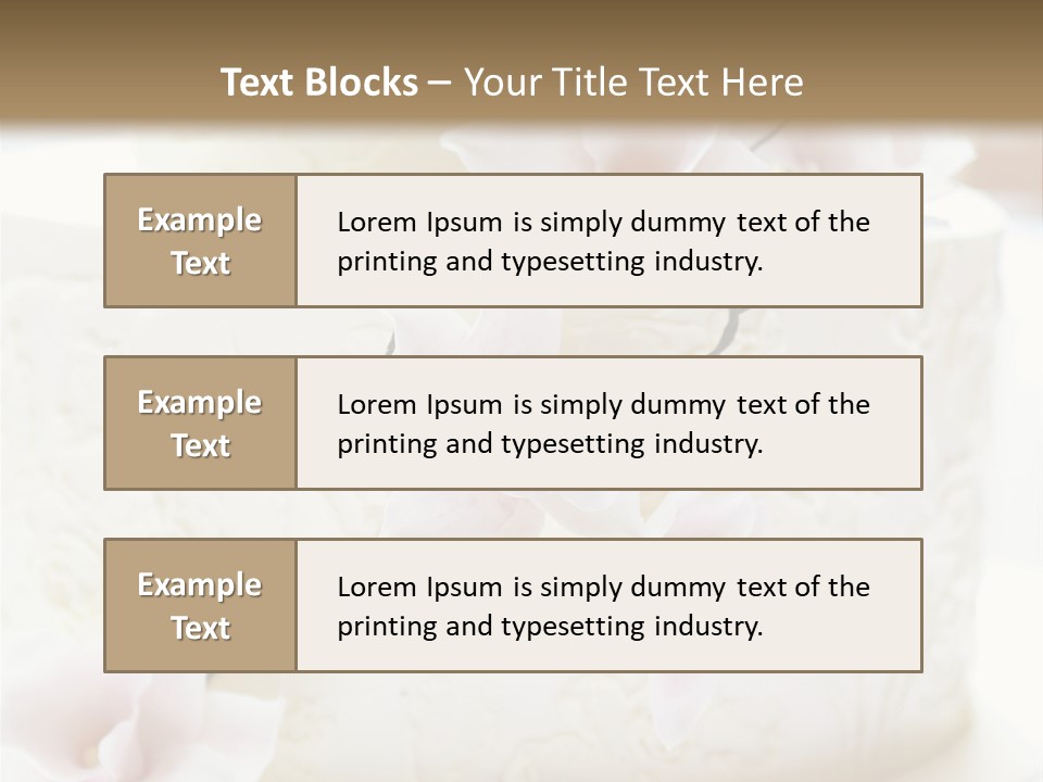 Four Nobody Orchid Flower PowerPoint Template