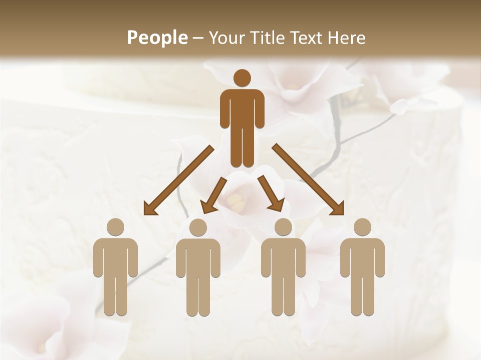 Four Nobody Orchid Flower PowerPoint Template