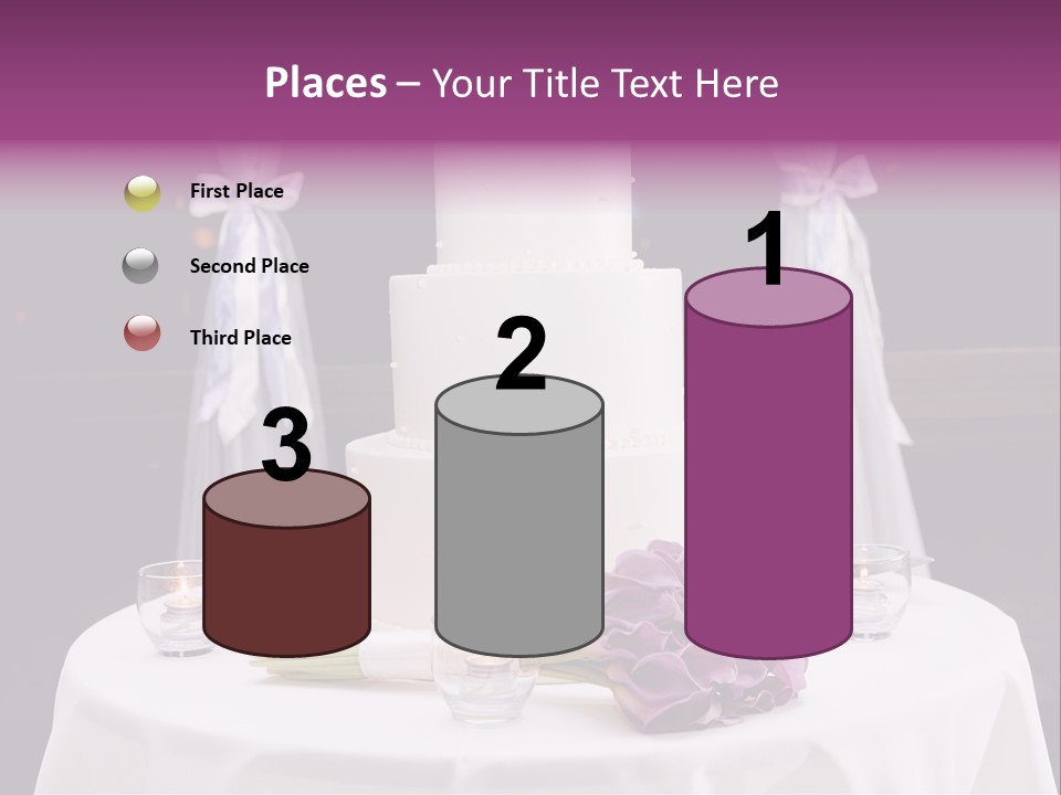 White Lilac Flowers Four PowerPoint Template