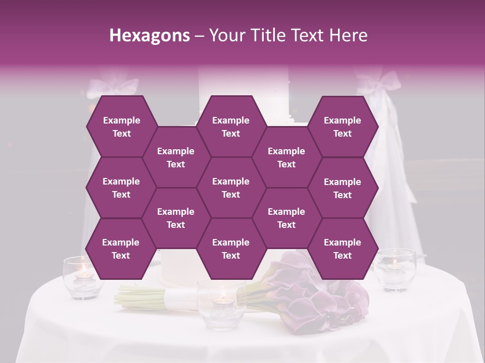 White Lilac Flowers Four PowerPoint Template