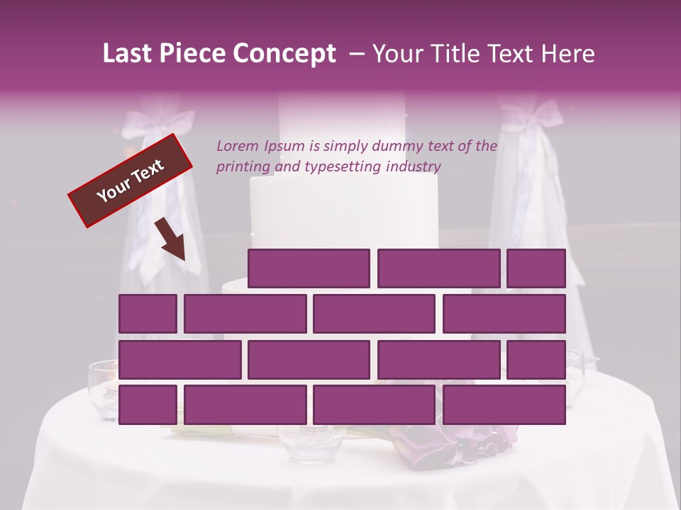 White Lilac Flowers Four PowerPoint Template