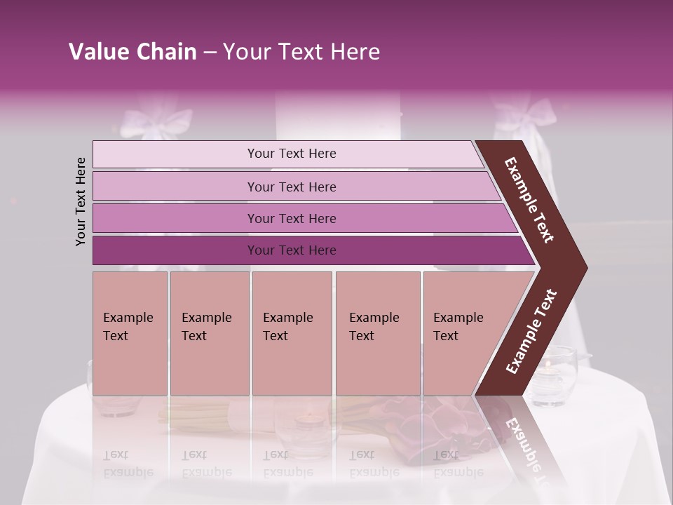 White Lilac Flowers Four PowerPoint Template