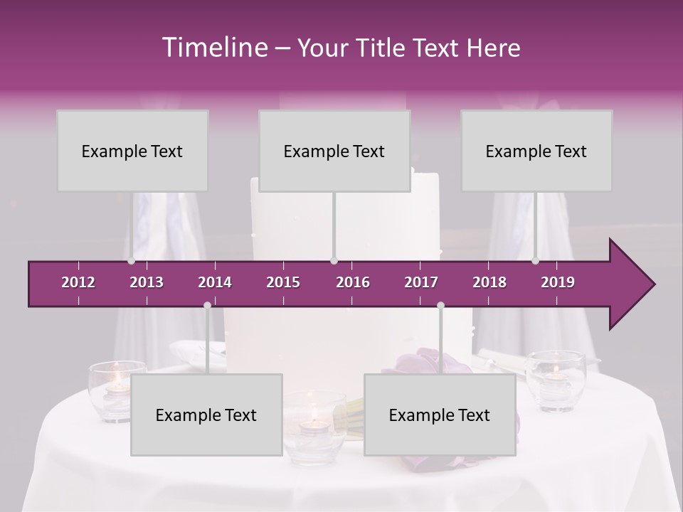 White Lilac Flowers Four PowerPoint Template