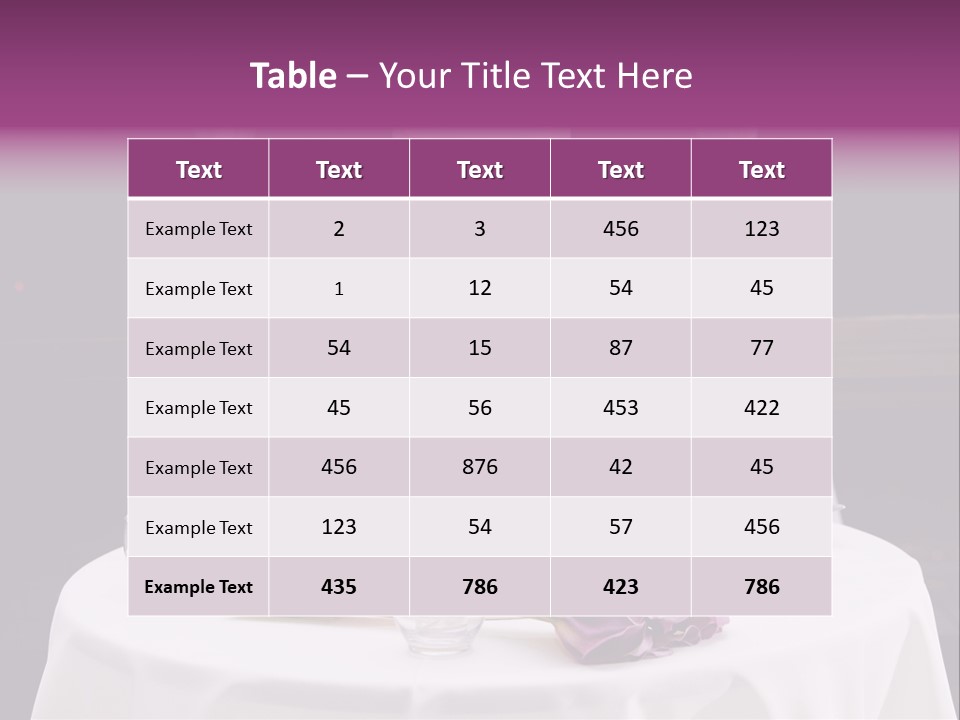 White Lilac Flowers Four PowerPoint Template