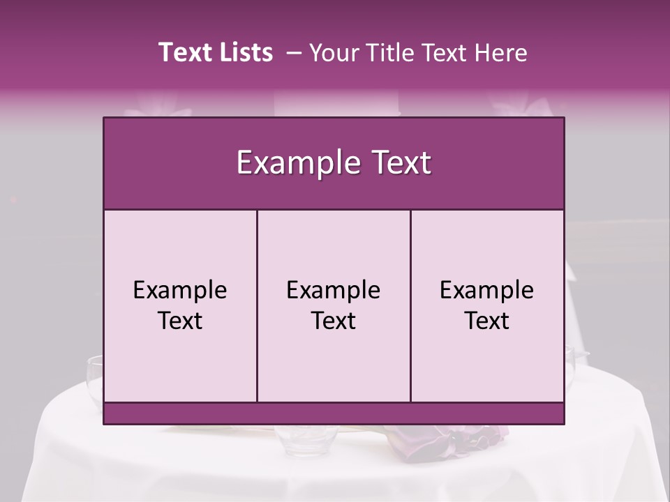 White Lilac Flowers Four PowerPoint Template