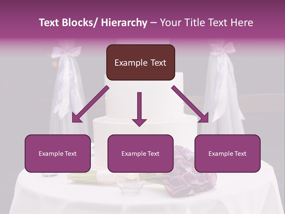 White Lilac Flowers Four PowerPoint Template