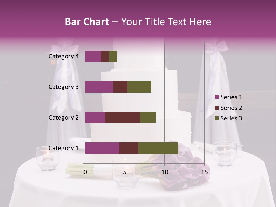 White Lilac Flowers Four PowerPoint Template