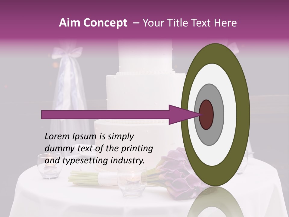 White Lilac Flowers Four PowerPoint Template