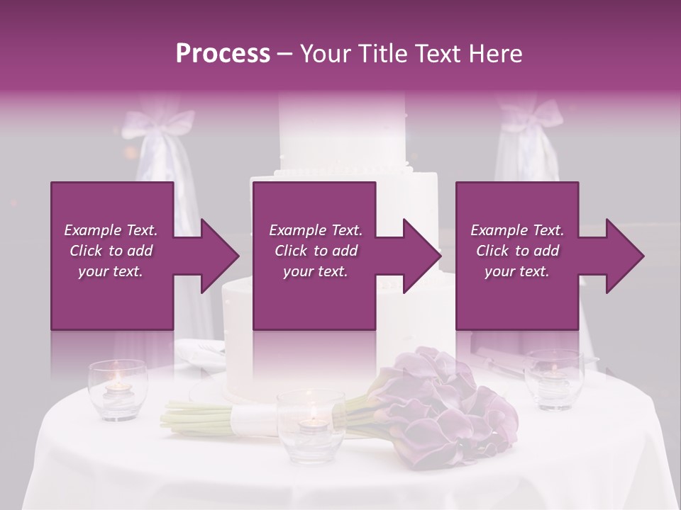 White Lilac Flowers Four PowerPoint Template